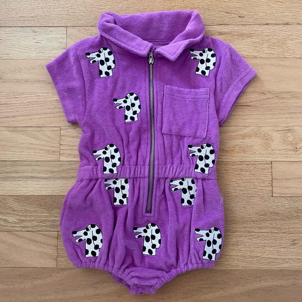 Girls 2T Zip-up Romper